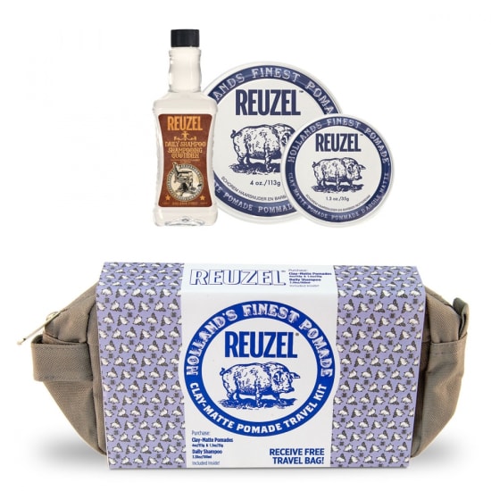 Reuzel Blue Pomade Holiday Travel Kit